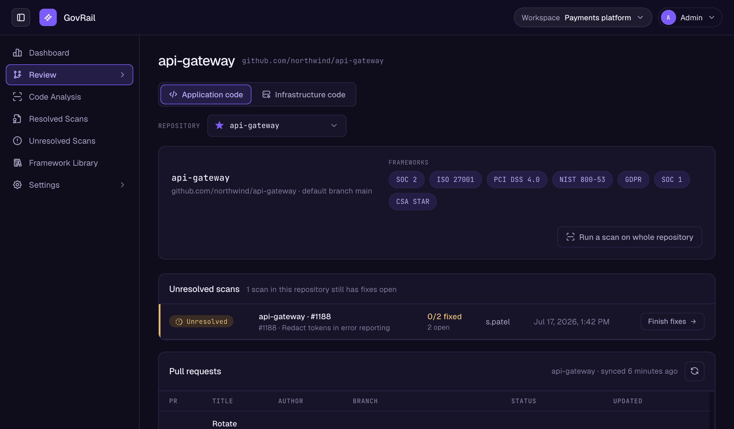 GovRail repository review